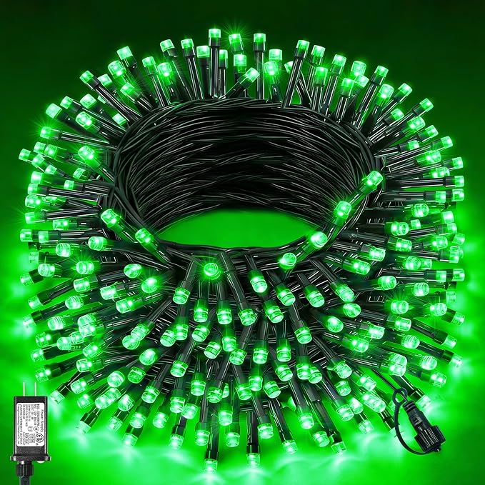 157FT 480 LED Christmas Lights Outdoor, Green Christmas Tree Lights - string light