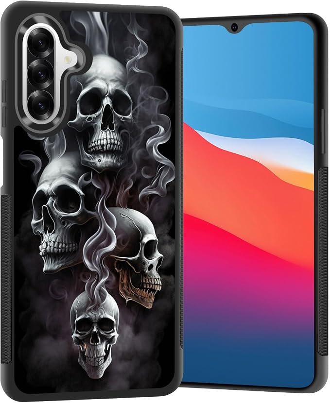 for Galaxy A26 5G Case,Slim Anti-Scratch Architecture TPU Shockproof Protective Case Cover for Samsung Galaxy A26 5G 6.7" 2025,Unique Skull - Skull phone case