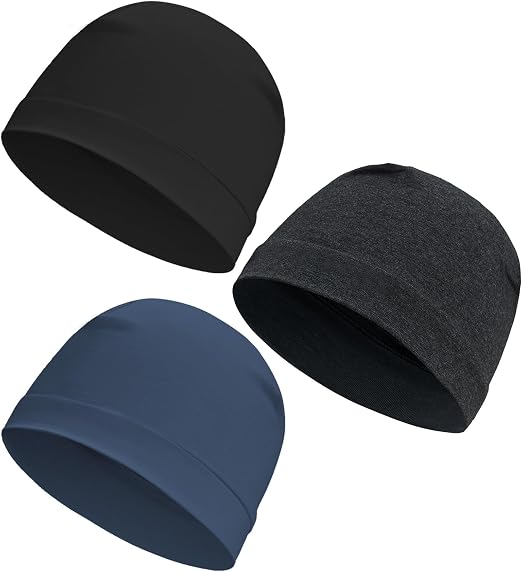 Cotton Skull Cap Sleep Cap Beanie Helmet Liner for Men Women - skull hat