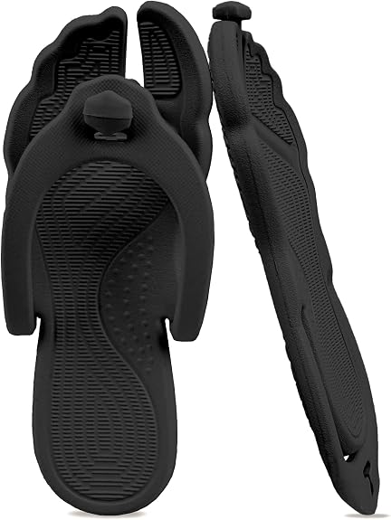 ZOORON Flip Flops for Women Men Travel Slippers Shower Shoes Foldable Bathroom Camp Beach Sandals Lightweight Non-Slip Quick Dry - sugar skull costume