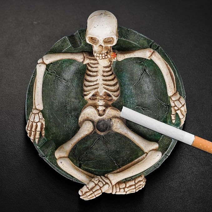 Skull Ashtray – 5.3inch Cool Ash Tray Ashtray for Weed Novelty Ashtray