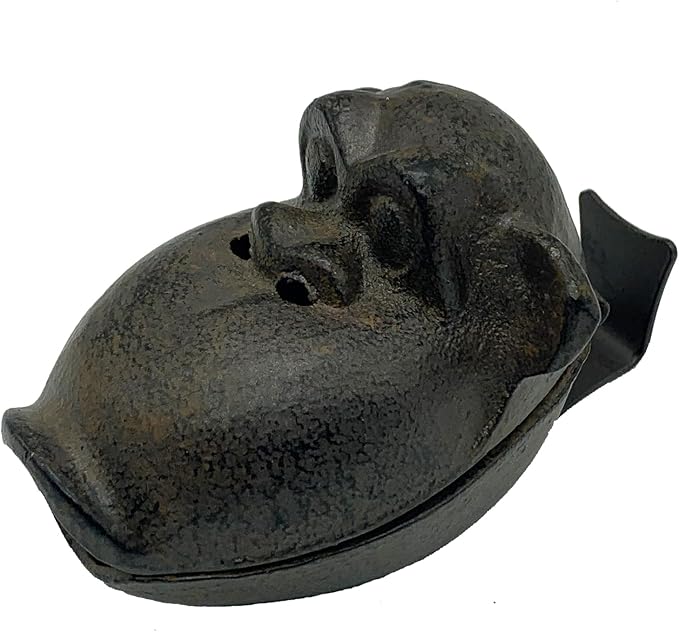 Monkey Cigar Ashtrays, Cast Iron Retro Creative Orangutan Cigar Ashtray, Big Funny Monkey Ash Holder with Lid, Outdoor Indoor Cool Incense Holder Ashtrays for Home Office Countertop Decoration - skull ashtray
