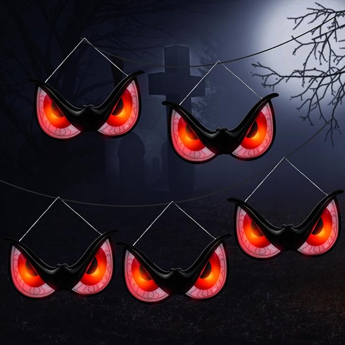WBao Halloween Decorations Outdoor Flashing Halloween Eyes Lights 5 Packs