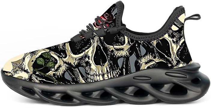 Men Womens Unisex Running Shoes Non Slip Tennis Walking Sneakers Fashion Stylish Lightweight Comfortable Breathable Sports Trainers - sugar skull boots
