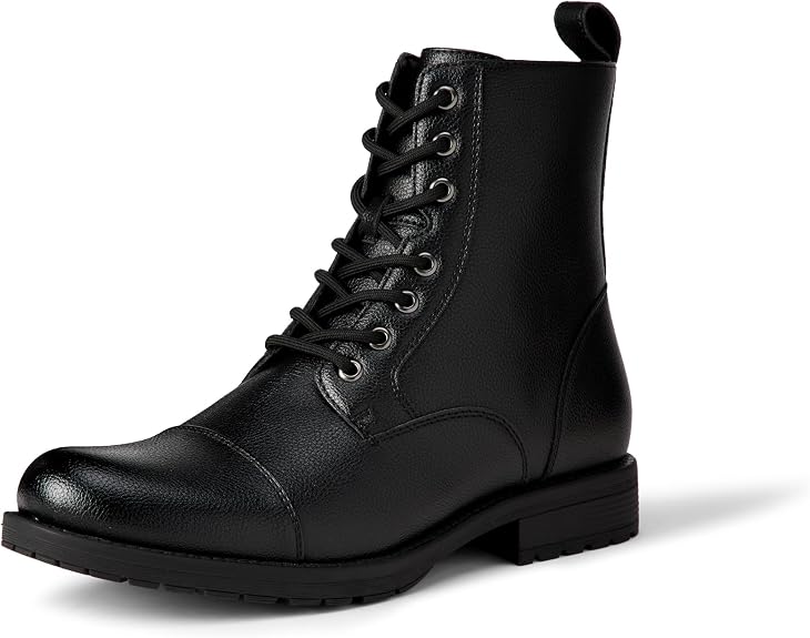 Amazon Essentials Men's Cap Toe Lace Up Combat Boots - sugar skull costume