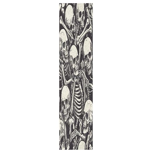 CEBUGI Skull Skateboard Grip Tape 44x10in Waterproof Tear-Proof Longboard Grip Tape Bubble Free Non-Slip Scooter Grip Tape for Girls Boys - skull sticker