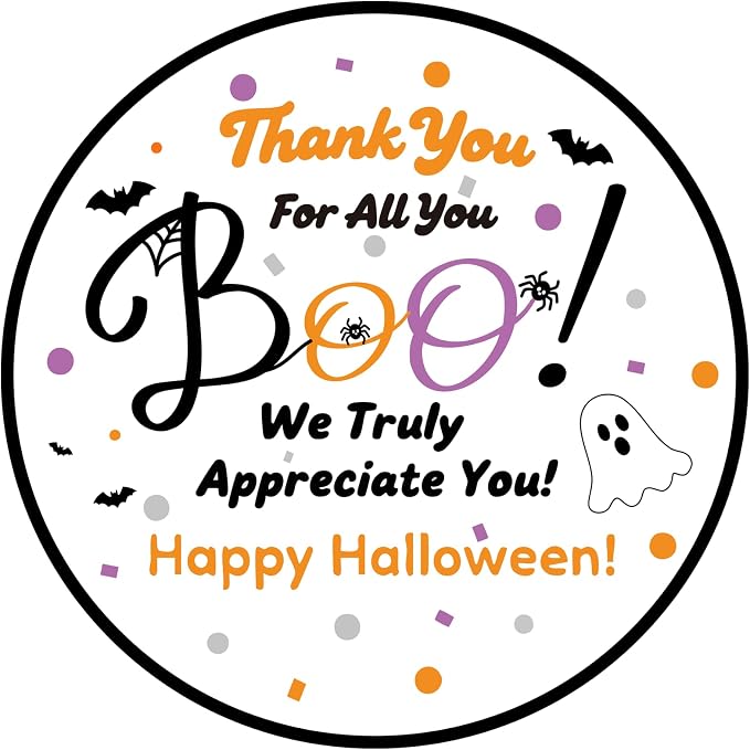 60pcs Happy Halloween Stickers - skull sticker