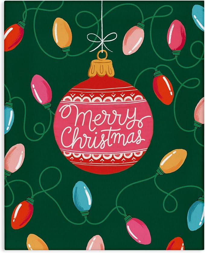 Christmas Bauble Holiday, 24 x 30 Inch Canvas Wall Art - skull wall art