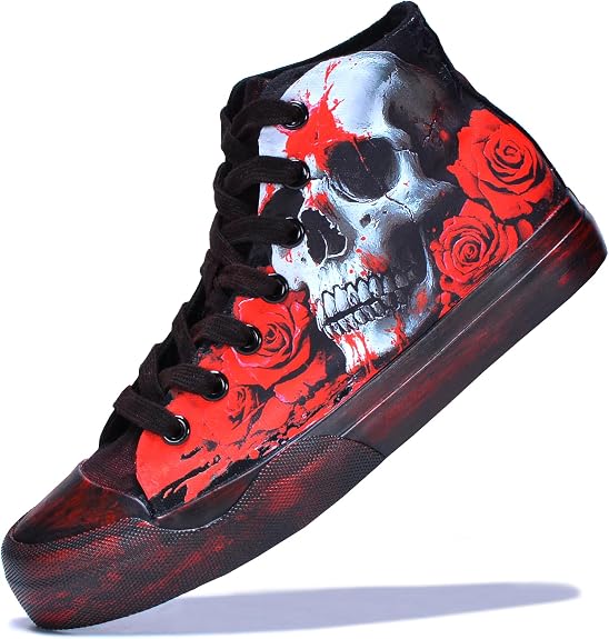 Gothic Skull Shoes Women Fashion Sneakers Men’s Punk Cosplay Shoes
