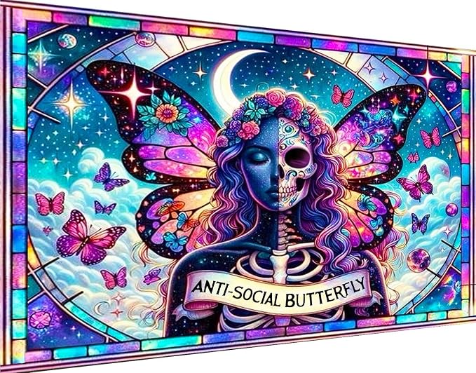 igoodom Sugar Skull Large Diamond Art Kits for Adults, DIY Wall Decor - skull painting