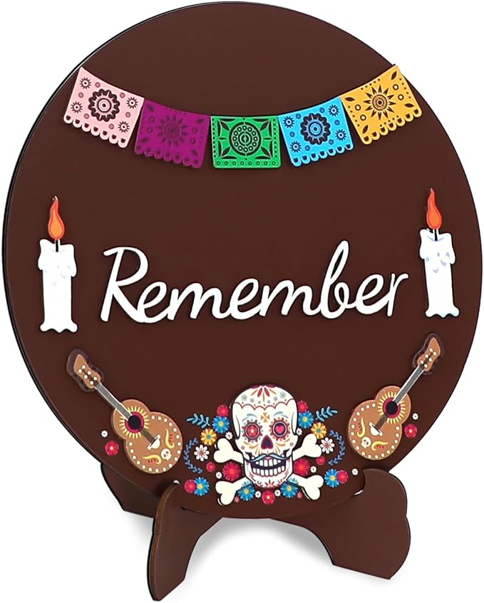 Día de los Muertos Decorations Day of the Dead Ofrenda Altar Decor Kit - skull candle