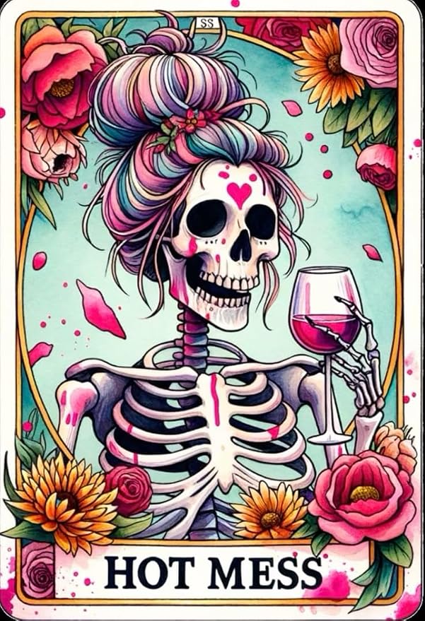 GQYCZZ Skull Diamond Art Kits for Adults-Mexican Dead Diamond Painting Kits for Adults Beginners, 5D DIY Full Drill Round Rhinestone Gem Art Crafts Paintings for Home Wall Decor 12"x16" - skull coaster