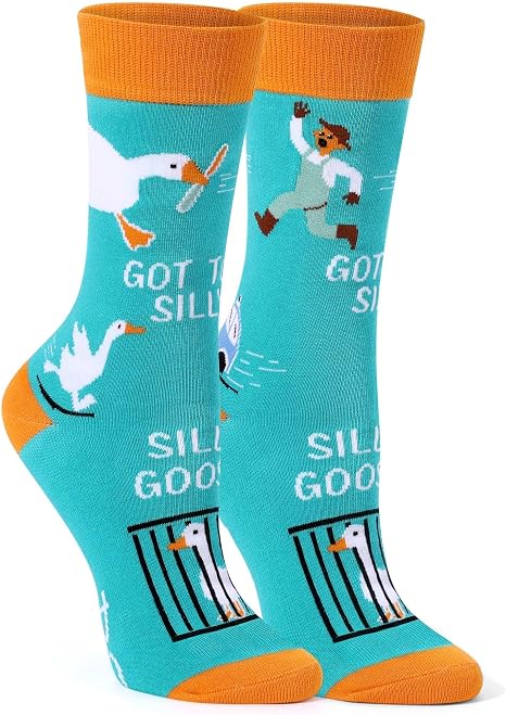 Funny Pickle Socks for Women, Novelty White Elephant Christmas Gift, Fun Crazy Cotton Crew Socks - sugar skull costume