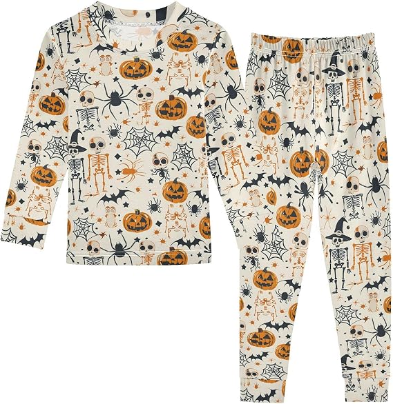 senya Pajamas Sets Baseball Vintage Pattern Sleepwear Long Sleeve Pants - skull pajamas