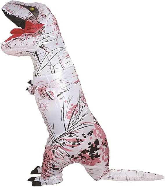 Funny Inflatable Dinosaur Costume for Adult and Kids,Blow Up Dinosaur Costume for Halloween Cosplay Party - skull inflatable