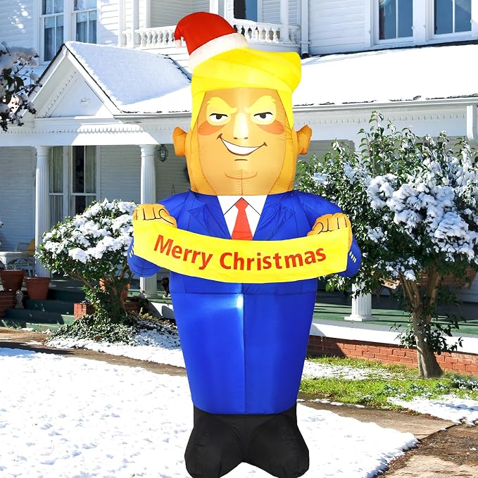 7.2 FT Christmas Inflatables Outdoor Decorations with LED Lights