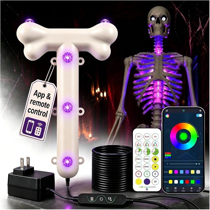 Halloween Smart RGB Skeleton Chest Lighting Kit - skeleton
