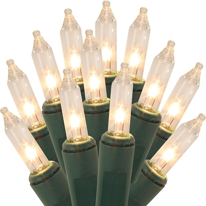 Clear Christmas String Lights, 100 Count, Incandescent Mini Christmas Lights, Connectable Xmas Tree Light for Indoor Outdoor Garland Birthday Holiday Wedding Festival Party - string light
