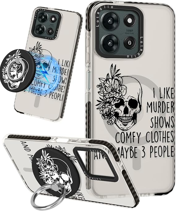 Lotadilo for Motorola Moto G 5G 2026/2025 Case for Women, Skull - Skull phone case
