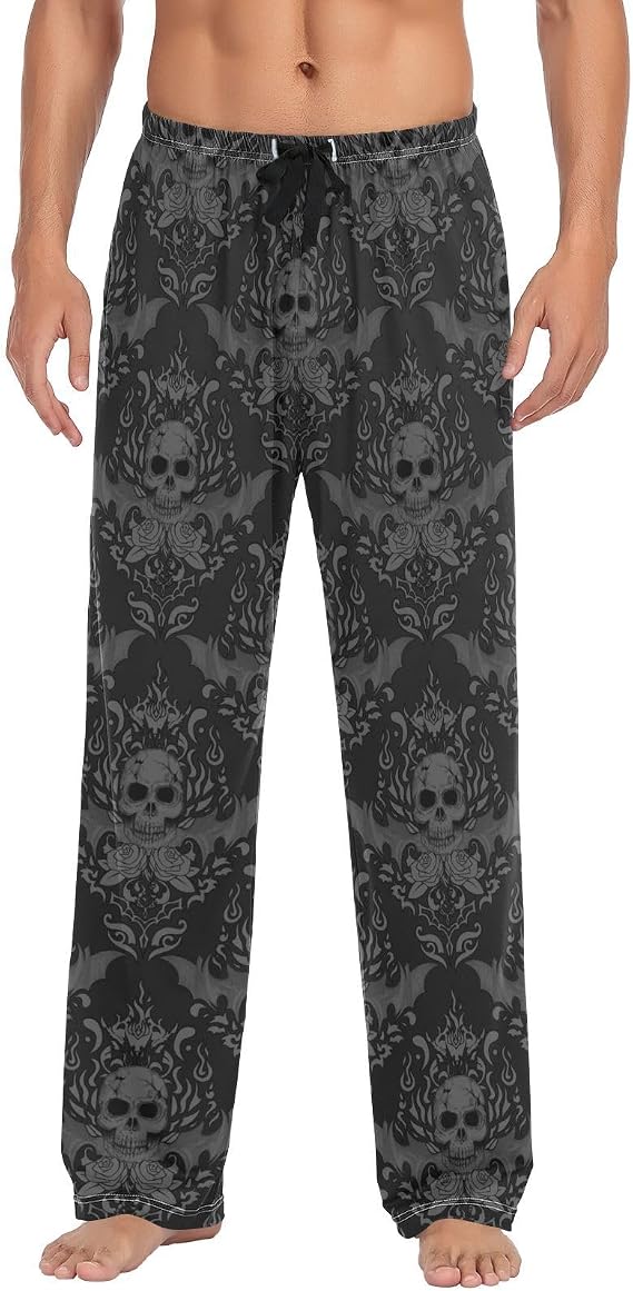 Men Women Pajama Pant Lounge Pajama Bottoms Sleepwear PJs - skull pajamas