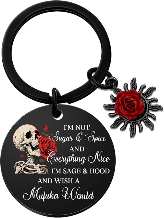 Sugar Skull Keychain Spooky Skull Gifts for Women Friends Sister - skull headband