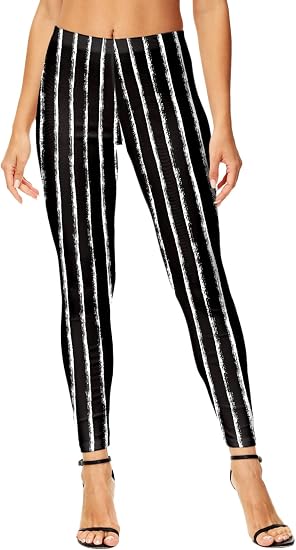 Deerose Halloween Women Leggings Costume High Waist Tight Pants - sugar skull dress