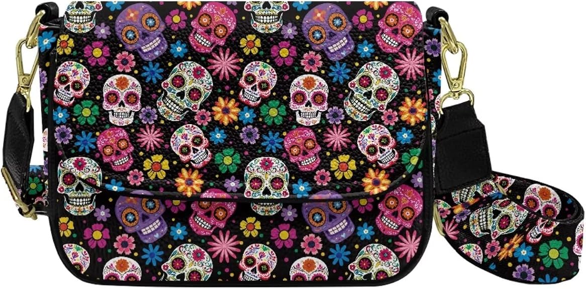 Crossbody Bags for Women Trendy, PU Leather Purses, Crossbody Handbag Purse with Wide Strap, Small Shoulder Handbags