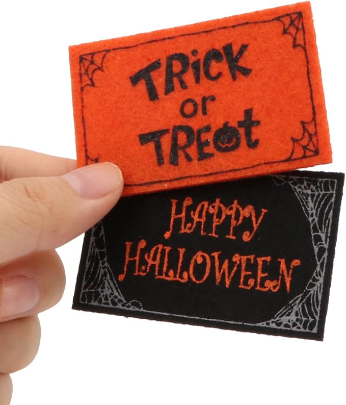Dollhouse Rugs 2 Pcs Miniature Halloween Carpets 1/12 Scale Doormat Carpet Mini House Decoration Life Scene Accessories Decoration Ornament - skull carpet