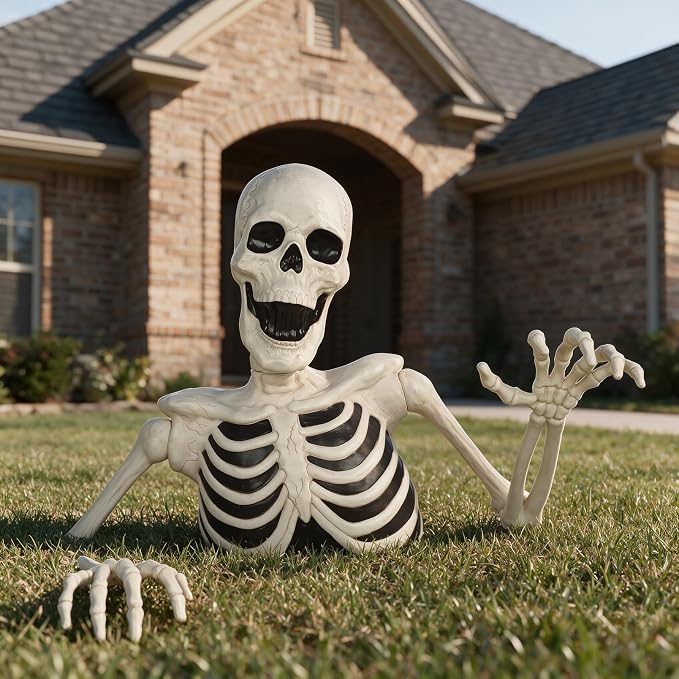 Seasons 35" Halloween Giant Groundbreaker Skeleton Halloween Decoration - skeleton