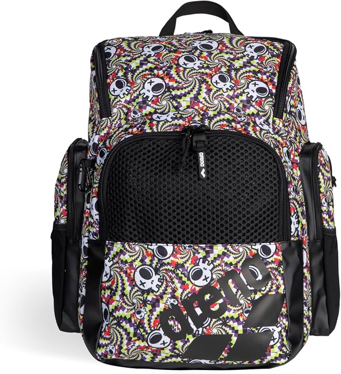 ARENA One Go Swim Sports Backpack Athletes Medium Size Equipment Bag 35 Liters - skull backpack