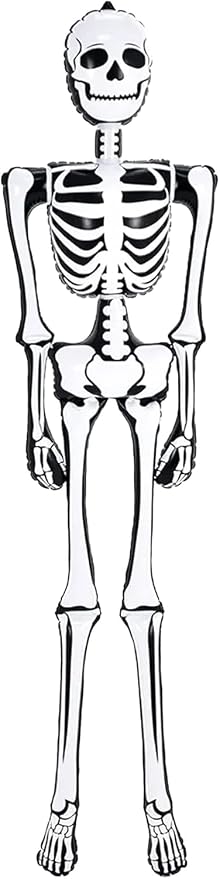 Halloween Skeleton Inflate | 72 Inch | 1 PC Decoration (1 Pc Skeleton) - skull inflatable