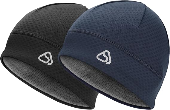 Skull Cap for Men Women Unidirectional Moisture Absorption & Sweat Wicking Quick-Dry Running Hat Beanie, Thermal Helmet Liner - skull helmet
