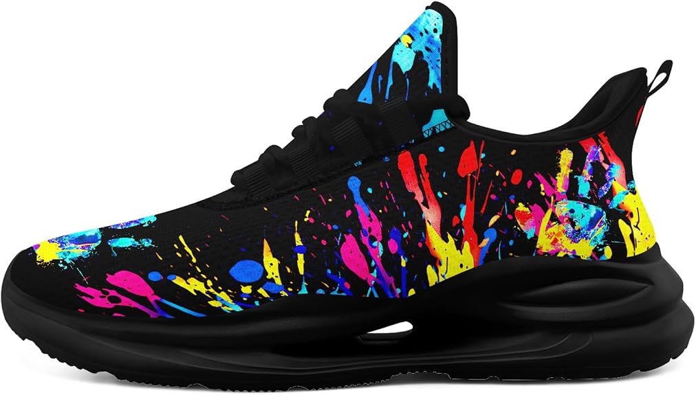 Colorful Graffiti Sneakers Men Women Lightweight Casual Shoes - sugar skull boots
