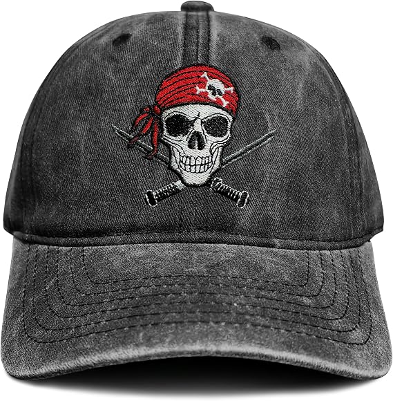 Embroidered Baseball Cap for Men Women - skull hat
