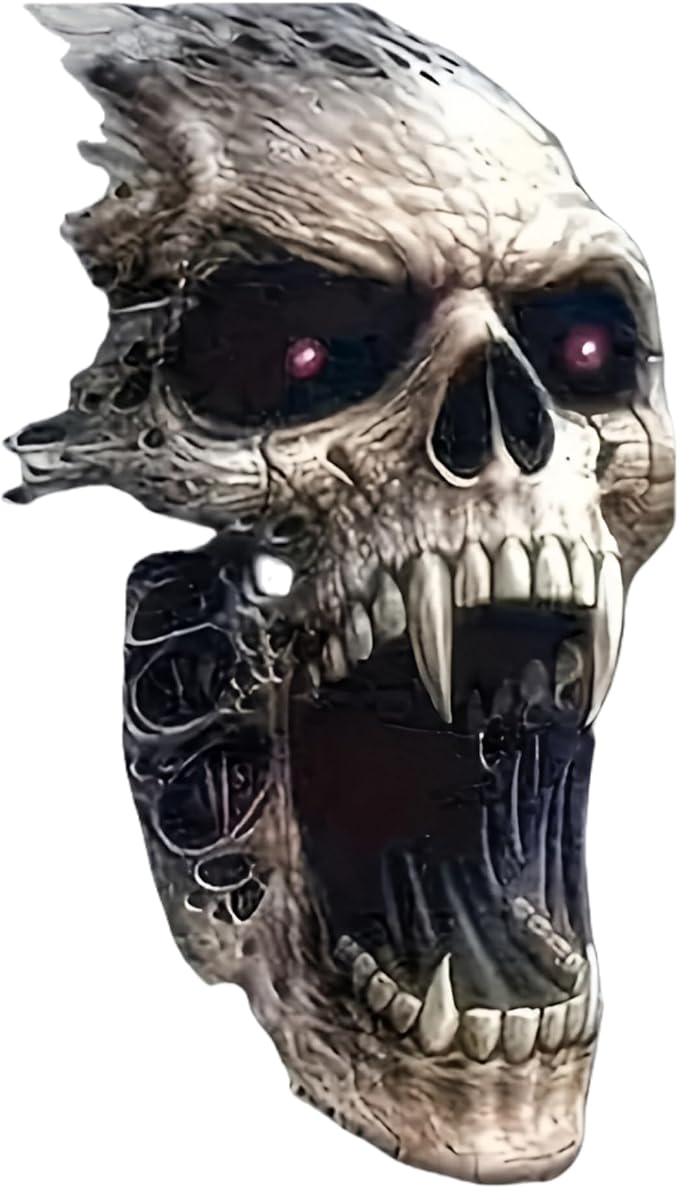 Skull Halloween Car Stickers 2-Pack – Scratch-Resistant Stickers & Decorative Stickers, Durable Vinyl Decals for Cars, Laptops, Walls & Motorcycles - skull sticker