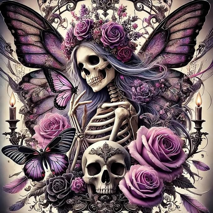 Diamond Art Kits for Adults Sugar Skull Diamond Painting Kit 14x14in - sugar skull book