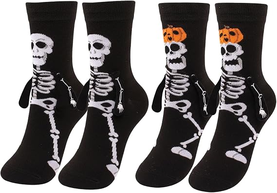 Halloween Socks Cozy Socks Couple Sock Winter Warm Supplies for Best Friend Gift Halloween Festival Party - sugar skull costume