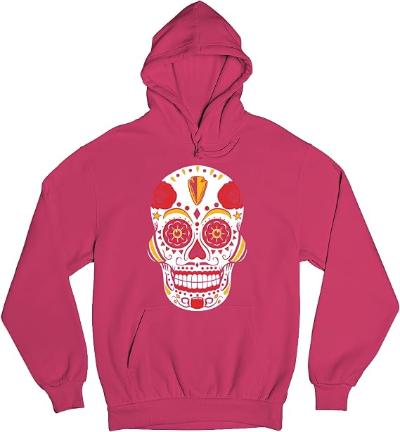 Tee Hunt Kansas City Sugar Skull Crewneck Men's Graphic Hoodies and Crewneck Sweatshirts - skull sweatshirts