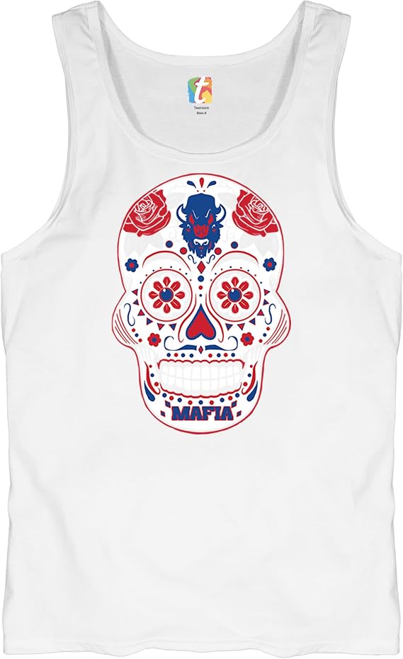 Buffalo Sugar Skull Men's Graphic T-Shirts and Tank Tops - skull tank tops