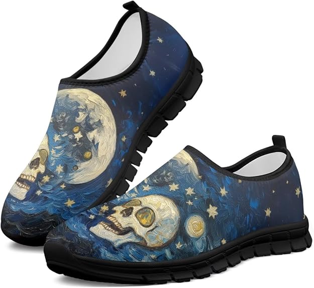 Womens Canvas Shoes Low Cut Fashion Casual Sneakers Walking Travel Shoes - sugar skull boots