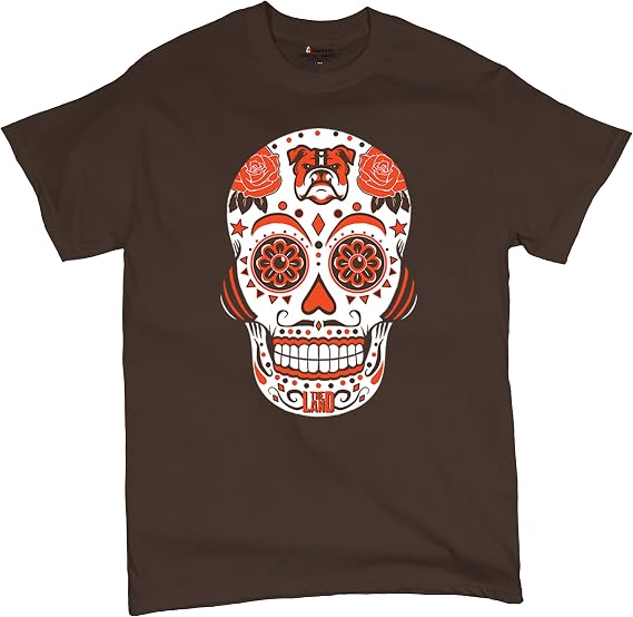 Cleveland Sugar Skull Men's Graphic T-Shirts and Tank Tops - skull tshirt