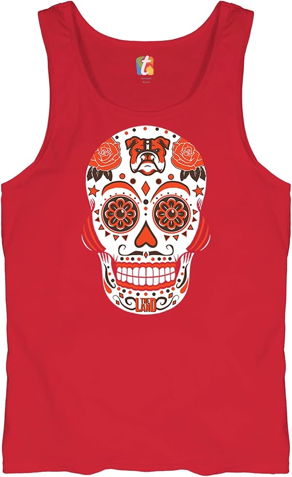 Cleveland Sugar Skull Men's Graphic T-Shirts and Tank Tops - skull tank tops