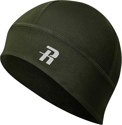Runhit Skull Cap for Men, Thermal Fleece Helmet Liner for Football Running - skull helmet