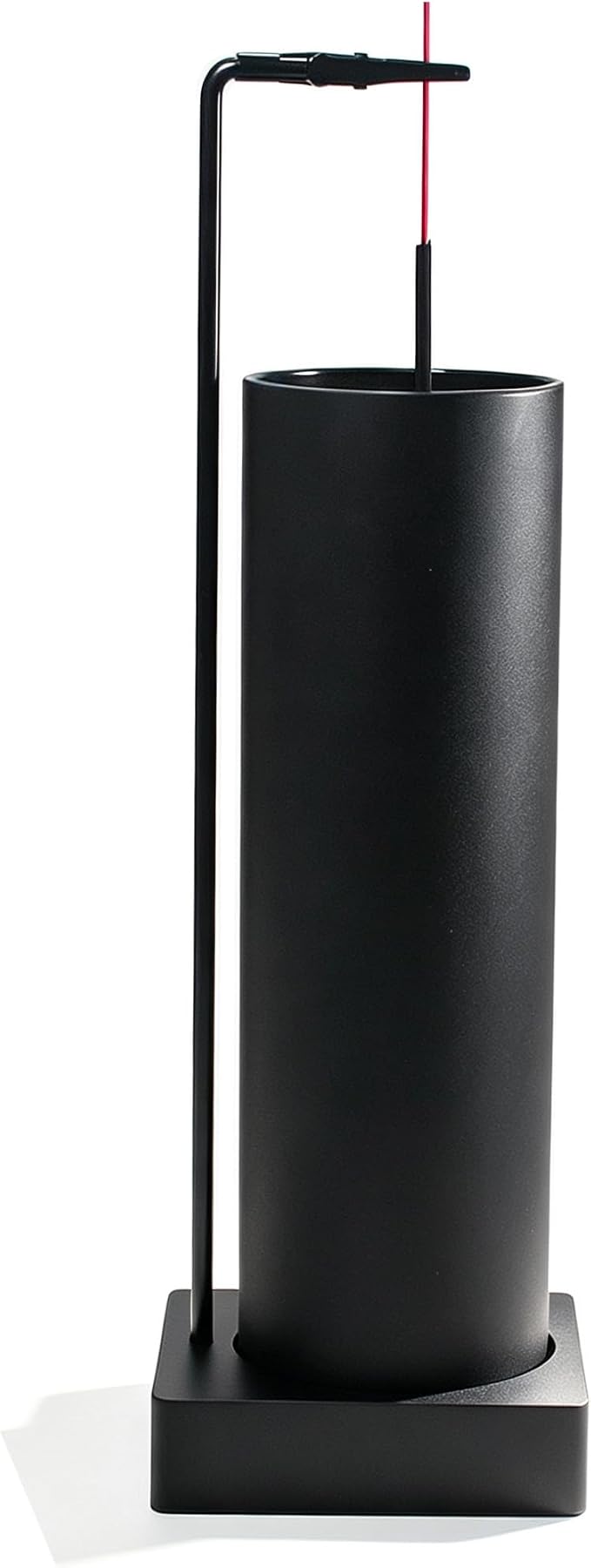 Incense Holder for Sticks,Incense Burner Holder,Modern Incense Holder for Stick with Glass Ash Catcher,Insence-Stick Holder [Anti-Ash Flying] for Yoga Spa (Upside Down Full Black) - skull incense burner