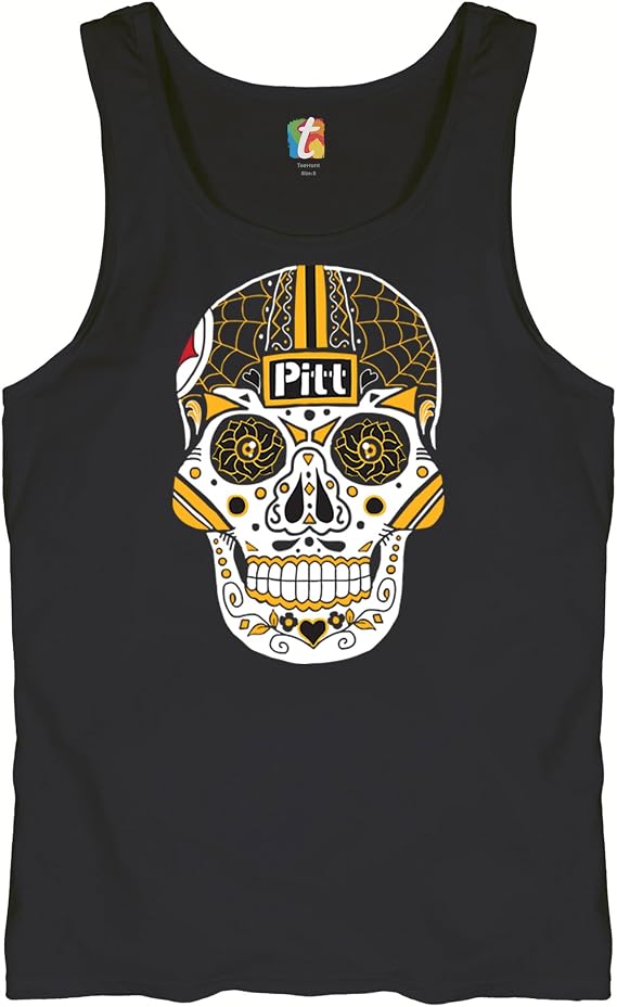 Pittsburgh Sugar Skull Men's Graphic T-Shirts and Tank Tops - skull tank tops