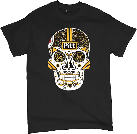 Pittsburgh Sugar Skull Men's Graphic T-Shirts and Tank Tops - skull tshirt