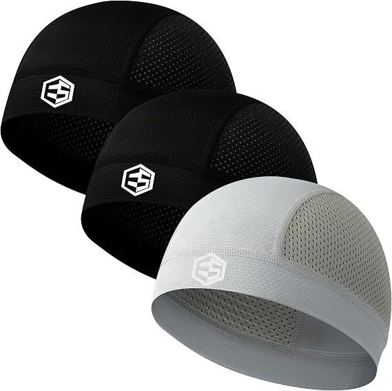 Breathable Mesh Skull Caps for Men Helmet Liner Sweat Head Cap - skull hat