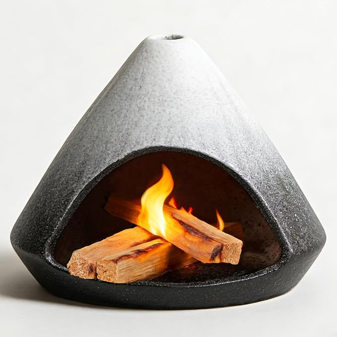 Ceramic Incense Burner Holder for Palo Santo Sticks,Sages,Cones - skull incense burner