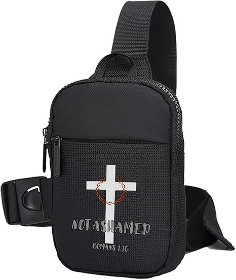 FOECBIR Small Travel Sling Bag For Men Women Waterproof For Mens Mini Crossbody Bag Men Chest Bags For Travel Work Sport (Jesus, Small) - sugar skull handbags for sale
