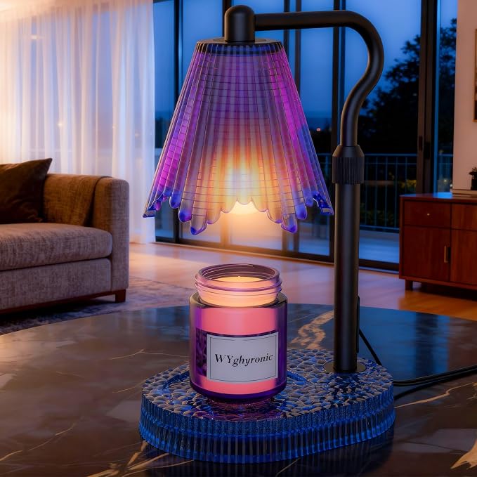 Candle Warmer Lamp, Timer & 4-Level Dimmer, Adjustable Height